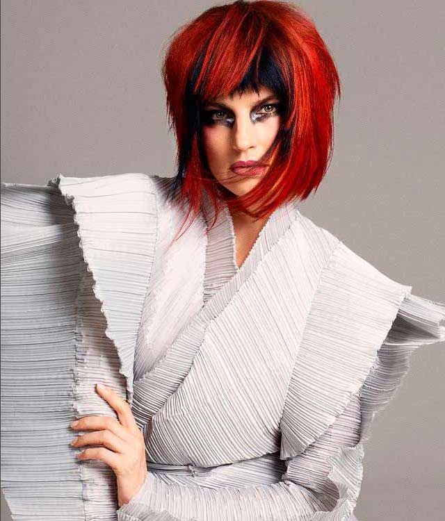 Stunning red hair look in Hariko Collection 2022 by Robert Kirby